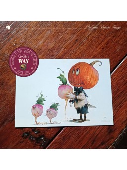 Postcard A6 "Pumpkin and...