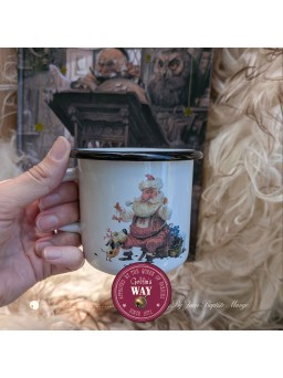 Enamel mug Christmas cookie 4 by jean-baptiste monge author illustrator ©™ tous droits réservés, reproduction interdite